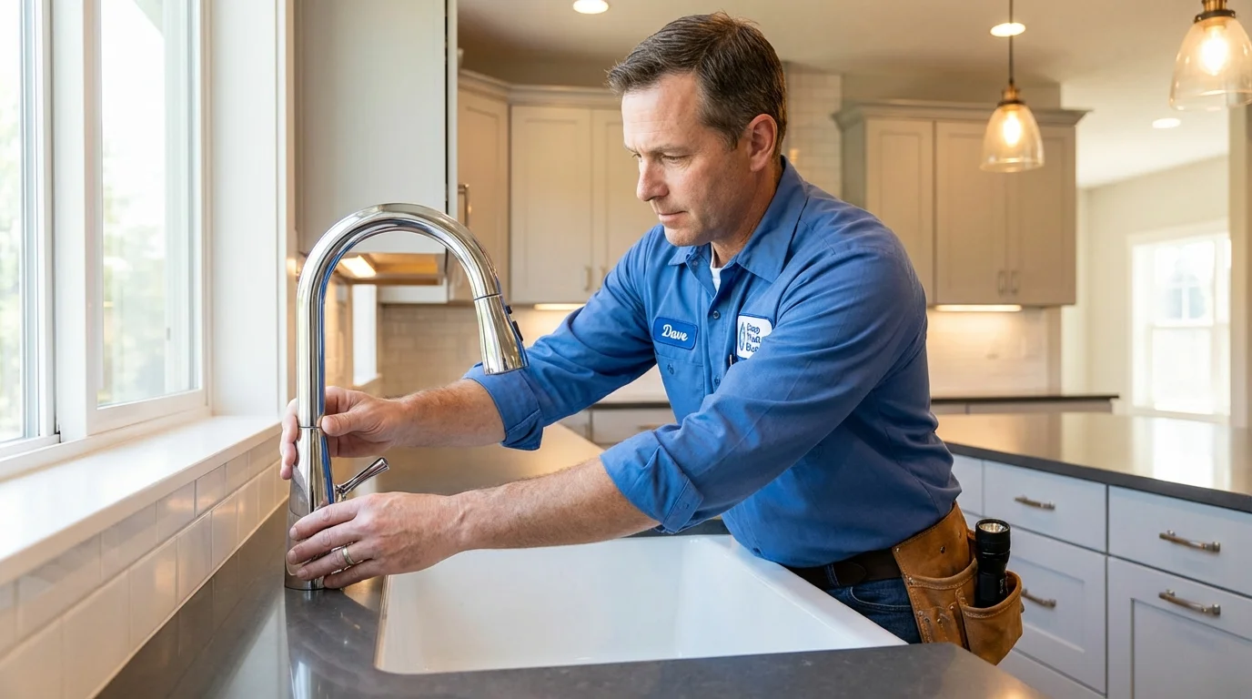Kitchen faucet installation by Johns Plumbing LLC in Hailey