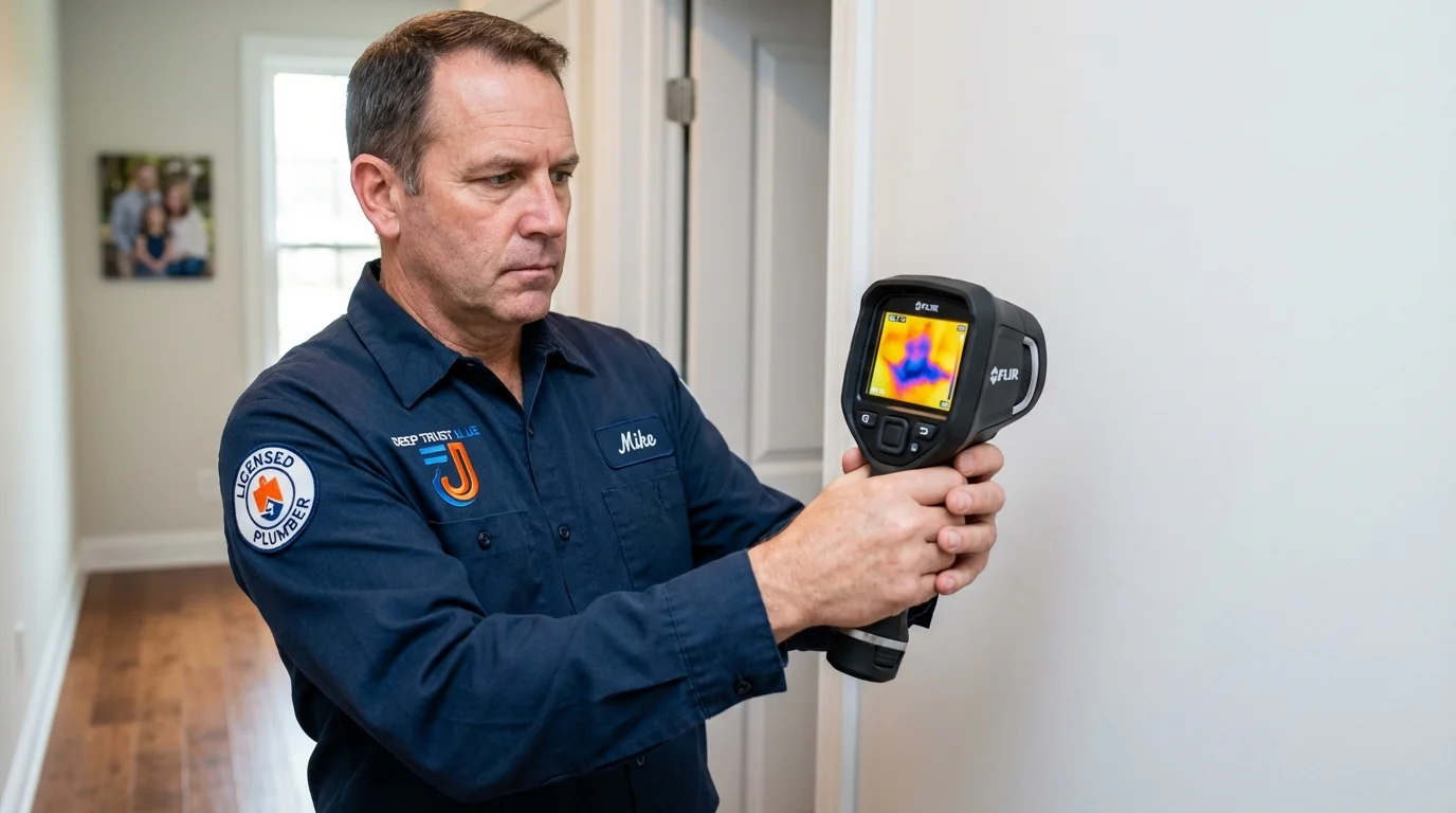 Thermal imaging leak detection by Johns Plumbing LLC in Hailey